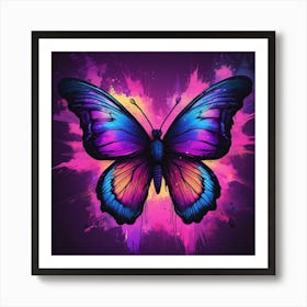 Butterfly Painting 309 Art Print