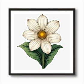 Daisy Flower Art Print