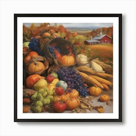 Harvest Basket Art Print