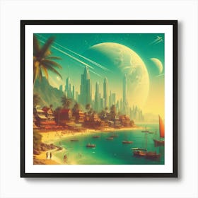 Sci-Fi City Art Print