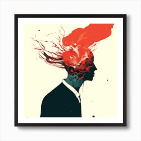 Man With Red Hair Art Print