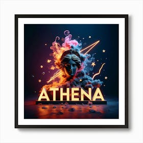 God Athena Art Art Print