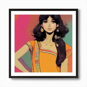 Dreaming Of India Square Art Print