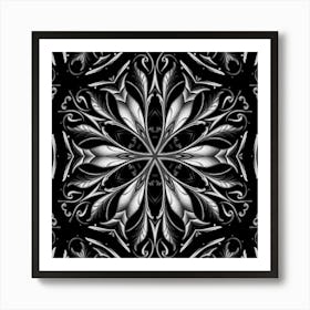 Abstract Floral Pattern 7 Art Print