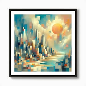 Abstract Cityscape Art Print