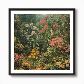 Tropical Garden By Edward Scott Art Art Print