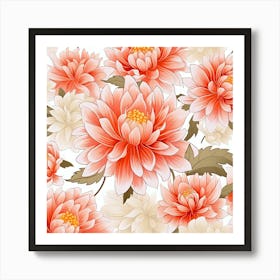 Flowers Plants Sample Design Rose Garden Flower Decoration Love Romance Bouquet Art Print