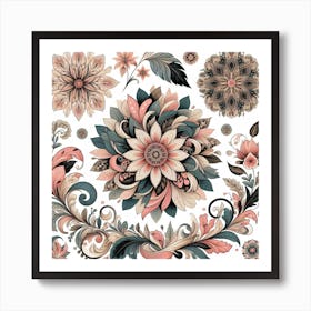 Floral patterns 12 Art Print