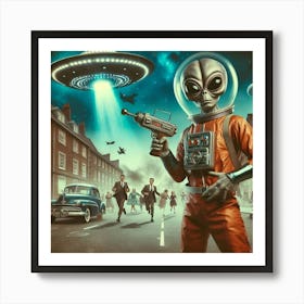 Alien Invasion 1 Art Print