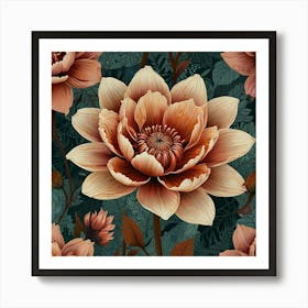 Lotus Flower Wallpaper 1 Art Print