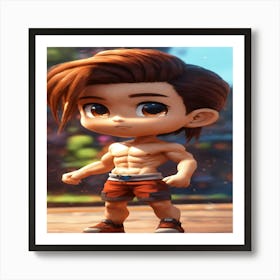 Cartoon Boy Art Print