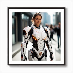 Futuristic Woman 62 Art Print