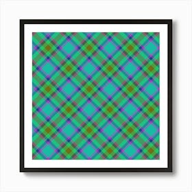 Plaid Fabric 79 Art Print