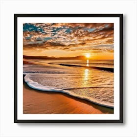 Sunset On The Beach 1 Art Print