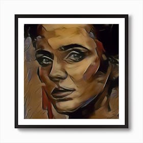 Brown Face Art Print