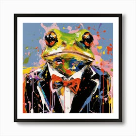 Frog In A Suit Art Print