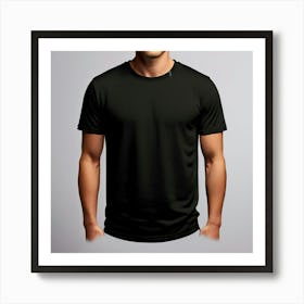 Mock Up Cotton Casual Wearable Printed Graphic Plain Fitted Loose Crewneck V Neck Sleeve (17) Art Print