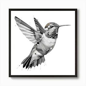 Kolibri Artwork Painting 24 Art Print