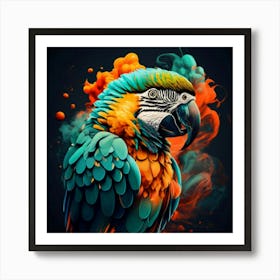 Colorful Parrot 5 Art Print