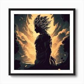 Dragon Ball Z Wallpaper 1 Art Print