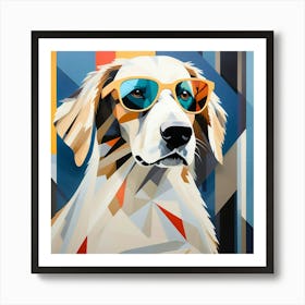Abstract modernist Dog 1 Art Print