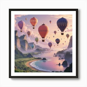 Hot Air Balloons 3 Art Print