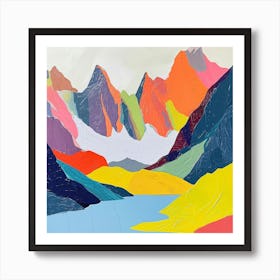 Colourful Abstract Vanoise National Park France 3 Art Print