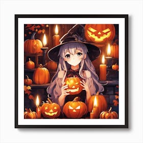 Halloween Witch Art Print