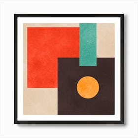 Geometric and harmonious set 4 Art Print
