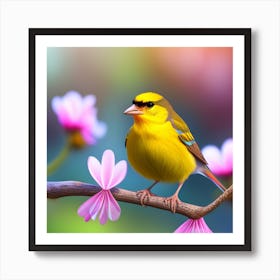 Yellow Finch Art Print