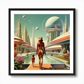 Retrofuturism Art Print