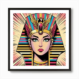 Pop Egyptian Safiya Vibe Queen Art Print