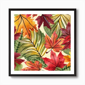 Autumn Leaves Art Print