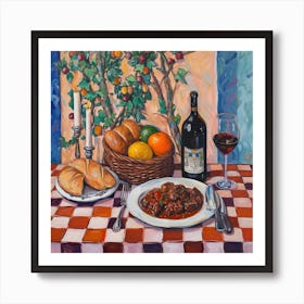 La Bottega Del Vino Trattoria Italian Food Kitchen Art Print