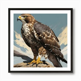 Eagle Can Fly Top On The SKY Art Print