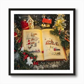 Firefly Journal, Christmas, Holiday, Scene, Festive, Winter, Cozy, Decorative, Nostalgic, Snow, Fami (3) Art Print