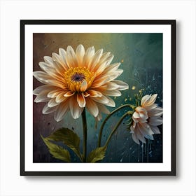 Dahlias 7 Art Print