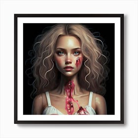 Butchered Barbie 3 Art Print