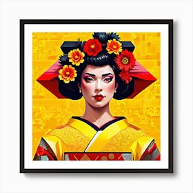 Geisha 6 Art Print