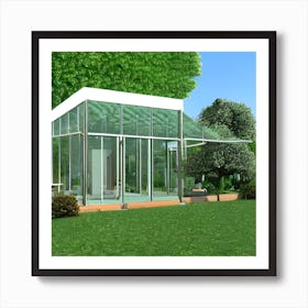 Glass House 4 Art Print