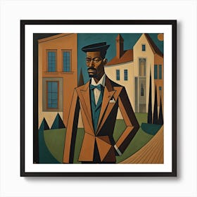 Man In Suit Art Print