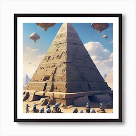 Pyramids Of Giza Art Print