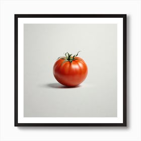 Tomato Isolated On White Art Print