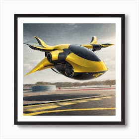 Futuristic Jet 4 Art Print