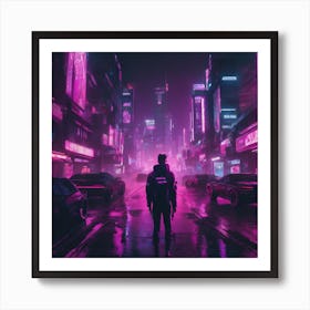 Neon City 1 Art Print