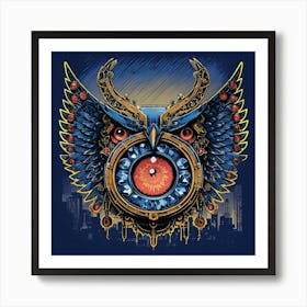 Eye Of The Owl Art Print