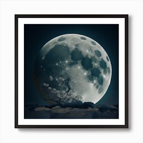 Full Moon Art Print