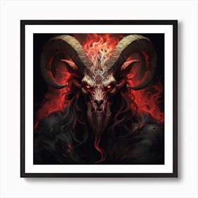 Demon Head Art Print