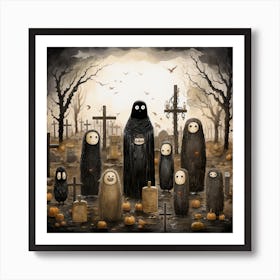 Ghosts In The Graveyard Art Print