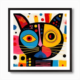 Cat With Eyes Art Print